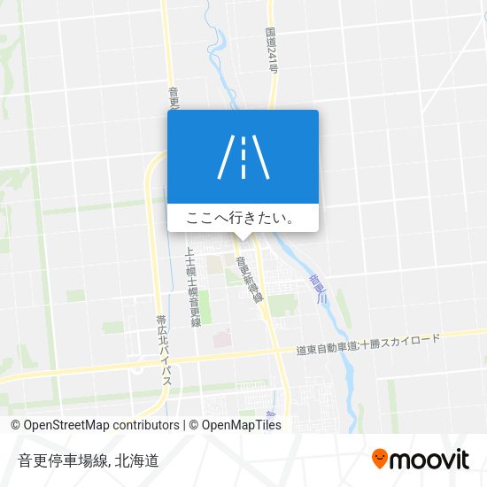 音更停車場線地図