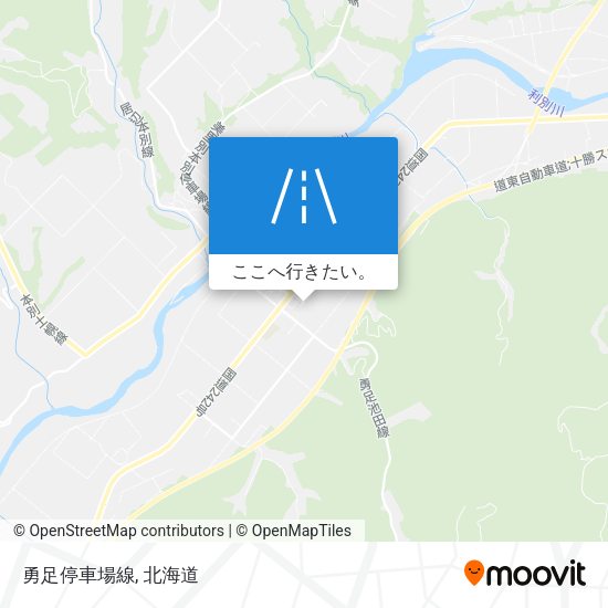 勇足停車場線地図