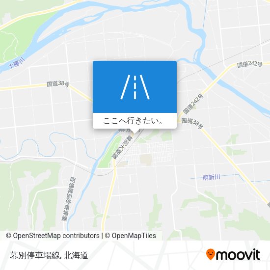 幕別停車場線地図