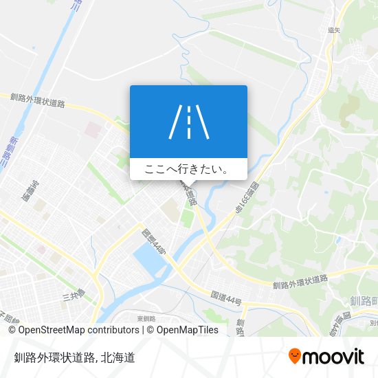 釧路外環状道路地図