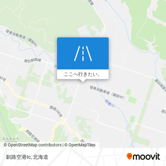 釧路空港Ic地図