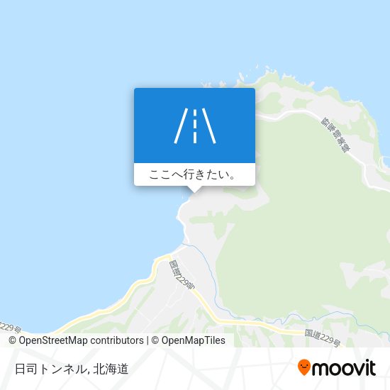 日司トンネル地図