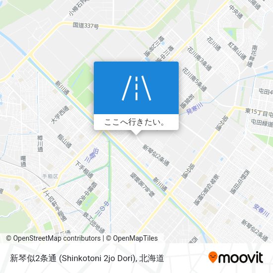 新琴似2条通 (Shinkotoni 2jo Dori)地図