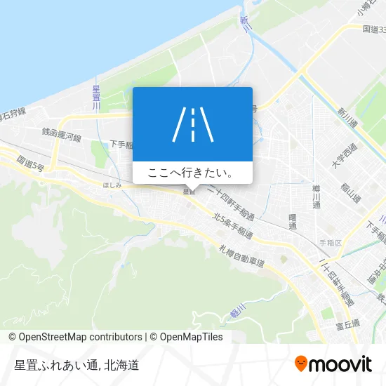 星置ふれあい通地図