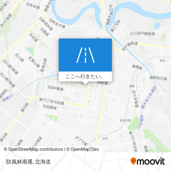 防風林南通地図