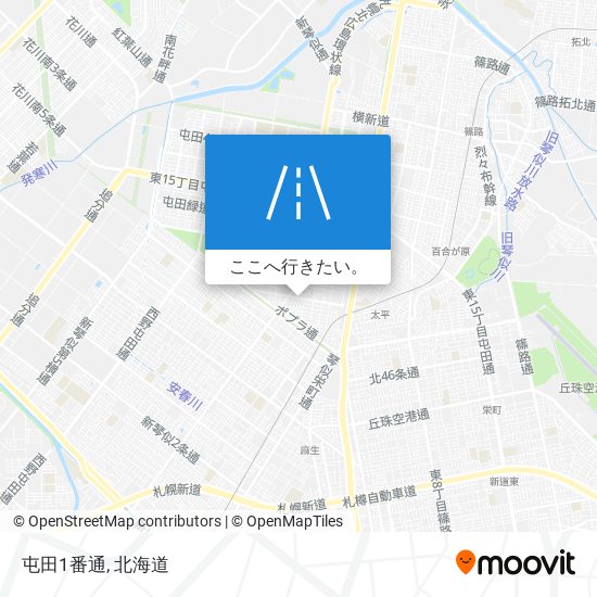 屯田1番通地図