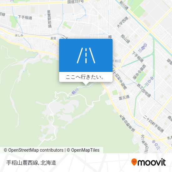 手稲山麓西線地図