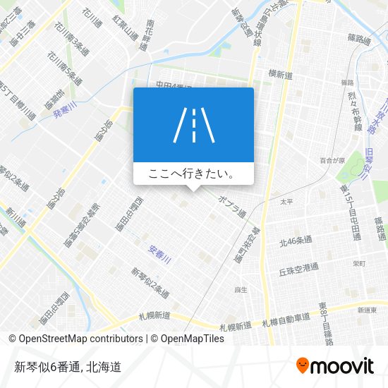 新琴似6番通地図