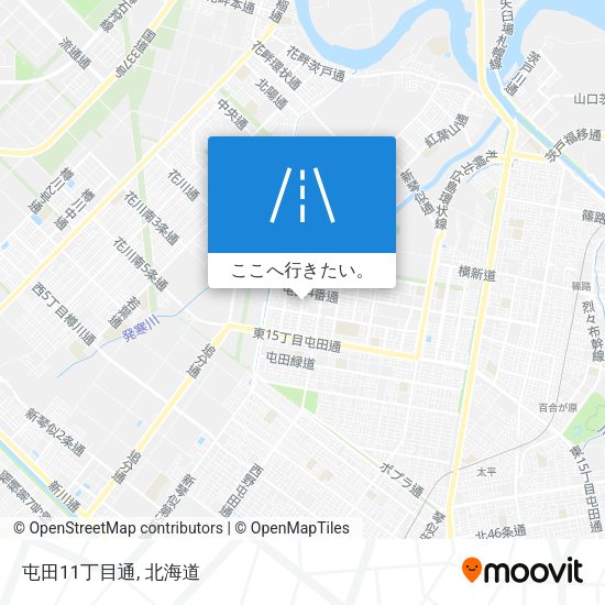 屯田11丁目通地図