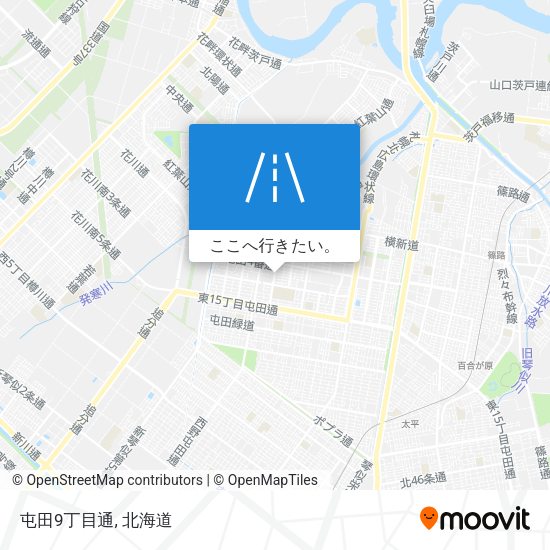 屯田9丁目通地図