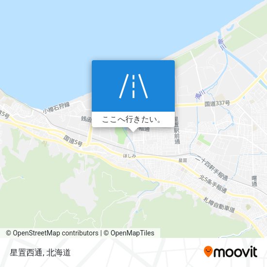 星置西通地図