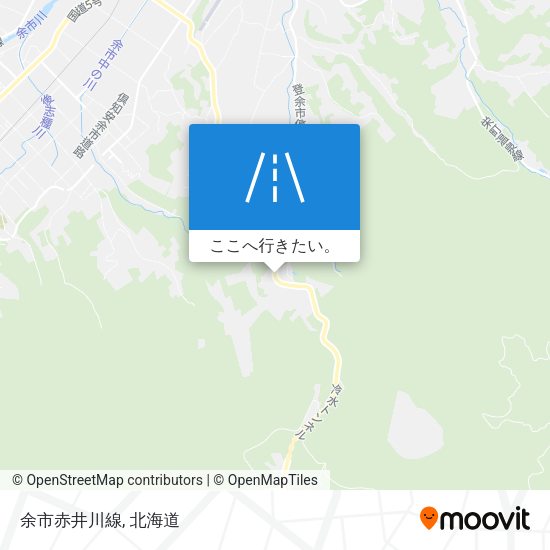 余市赤井川線地図