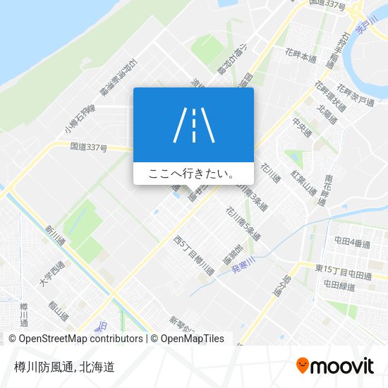 樽川防風通地図
