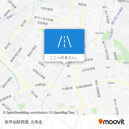 新琴似駅西通地図