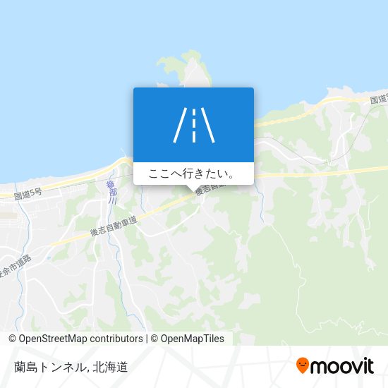 蘭島トンネル地図