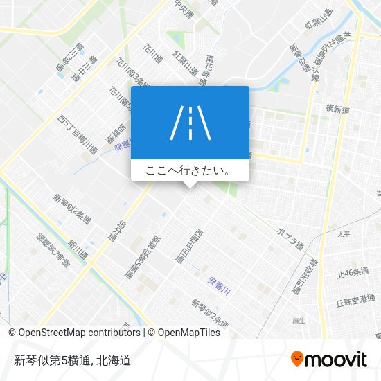 新琴似第5横通地図