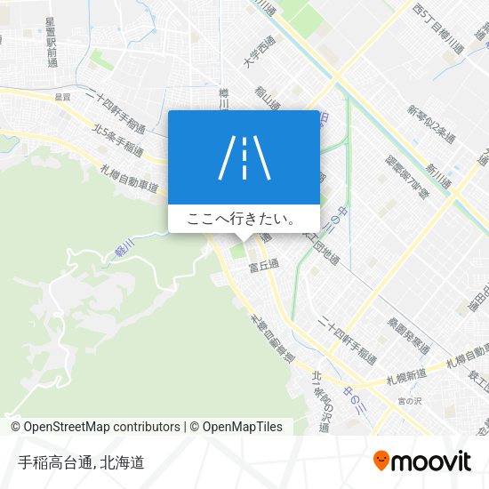 手稲高台通地図