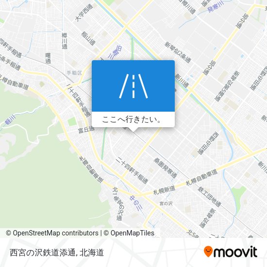 西宮の沢鉄道添通地図