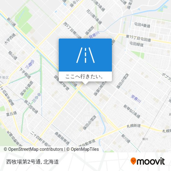 西牧場第2号通地図