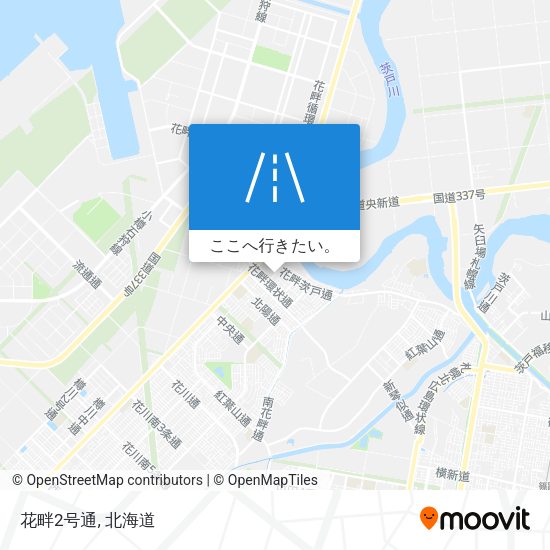 花畔2号通地図