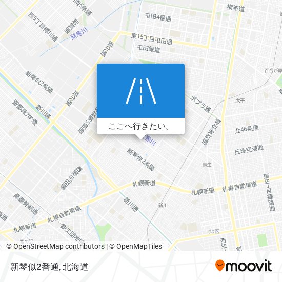 新琴似2番通地図