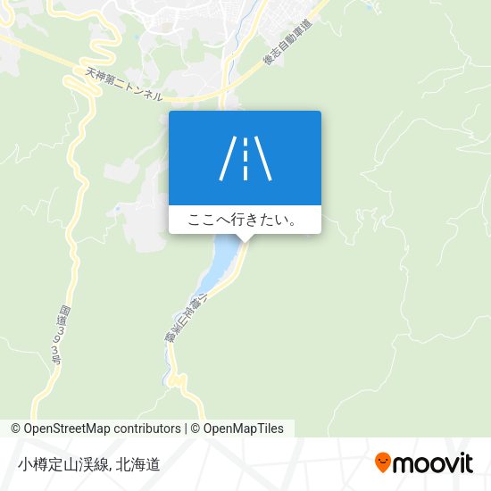 小樽定山渓線地図