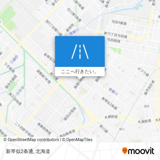 新琴似2条通地図