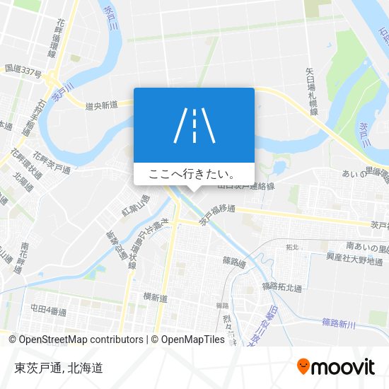東茨戸通地図