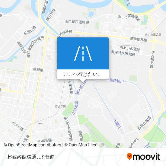 上篠路循環通地図