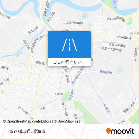 上篠路循環通地図