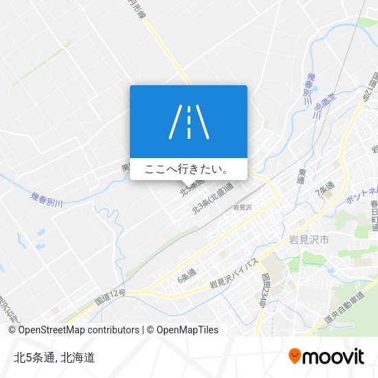 北5条通地図
