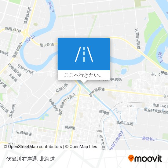 伏籠川右岸通地図