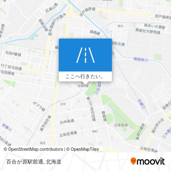百合が原駅前通地図