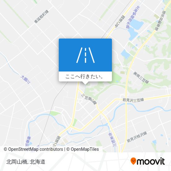 北岡山橋地図