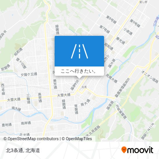 北3条通地図