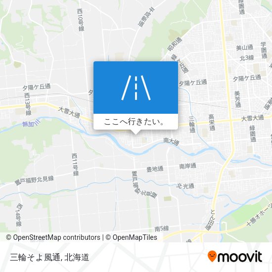 三輪そよ風通地図