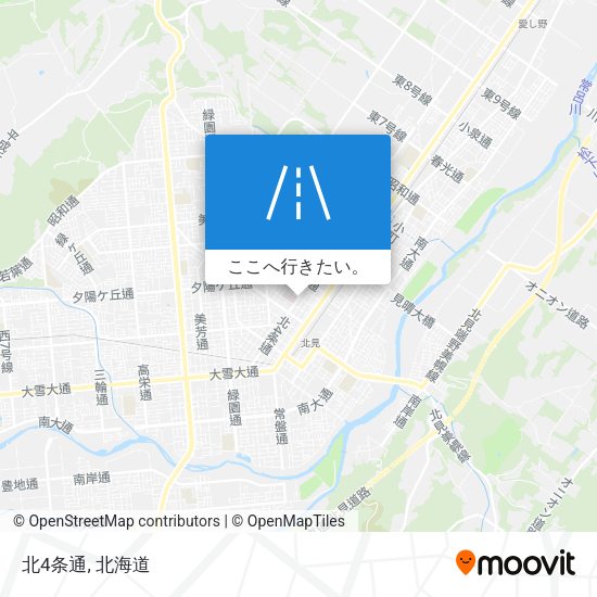 北4条通地図