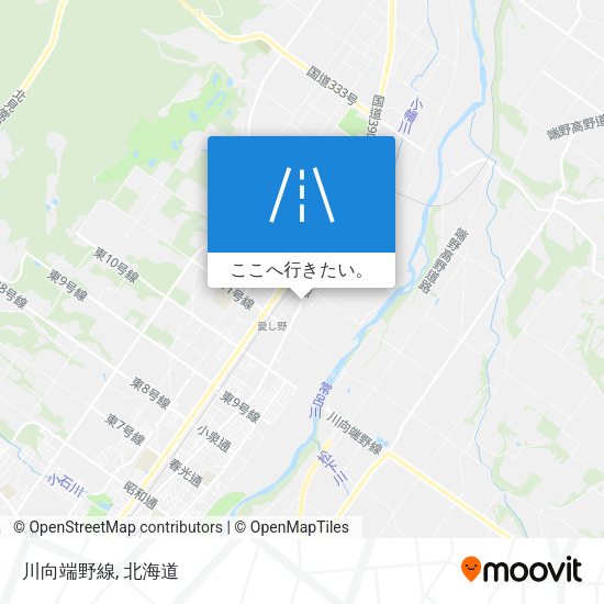 川向端野線地図