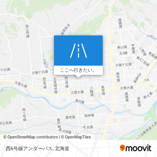 西6号線アンダーパス地図