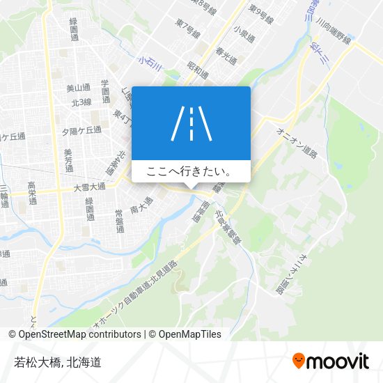若松大橋地図