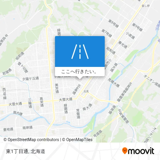 東1丁目通地図