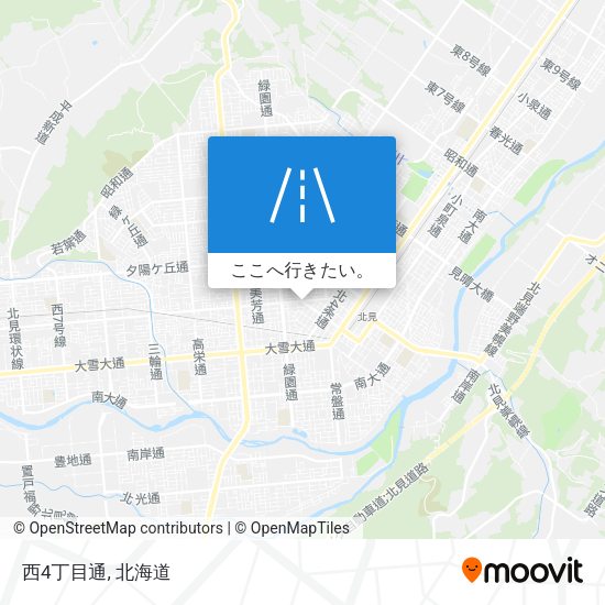 西4丁目通地図