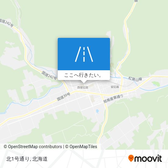 北1号通り地図