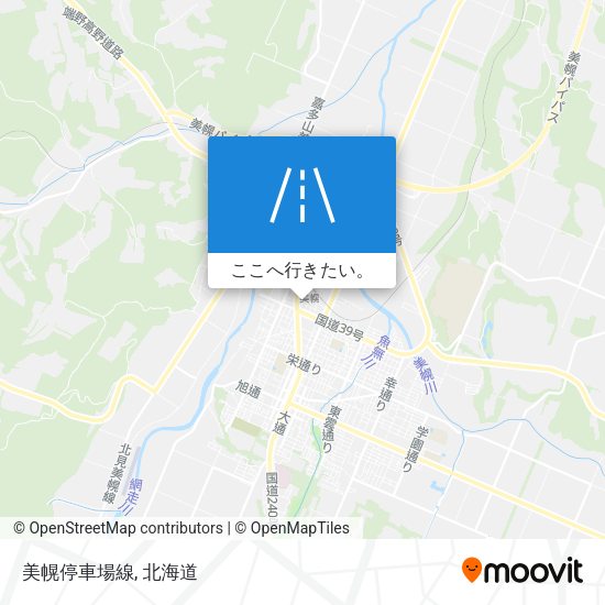 美幌停車場線地図