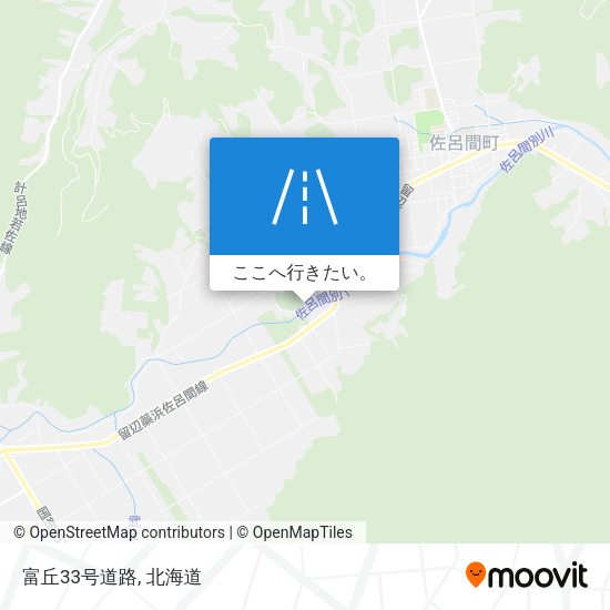 富丘33号道路地図