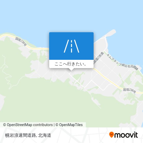 幌岩浪速間道路地図