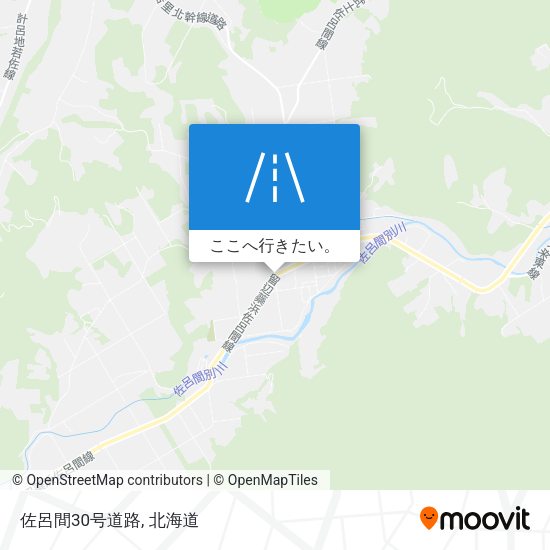 佐呂間30号道路地図