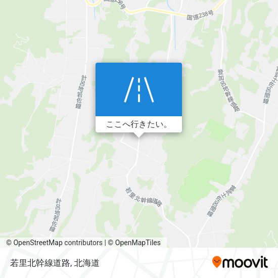 若里北幹線道路地図