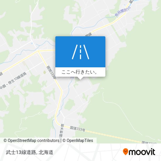 武士13線道路地図