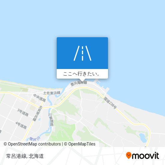常呂港線地図